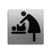 Piktogram, znak do łazienki, toalety, metal